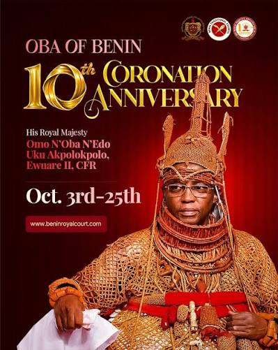 Benin Kingdom Celebrates 10th Coronation Anniversary of Oba Ewuare II